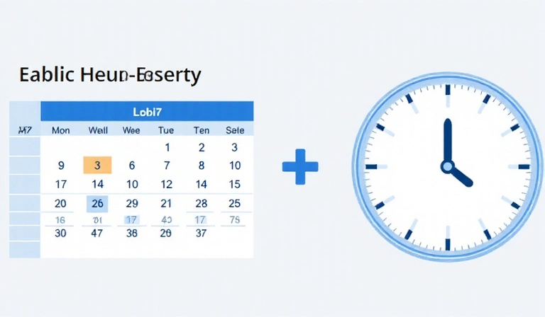 Calendar with data retention period highlighted